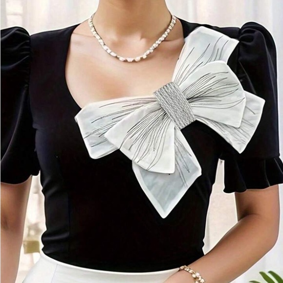 LARGE BOWKNOT FASHION BROOCH - Picture 1 of 7